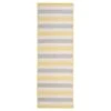 Colonial Mills Bayamo 2-ft X 15-ft Yellow Rectangular Indoor/Outdoor Stripe Runner