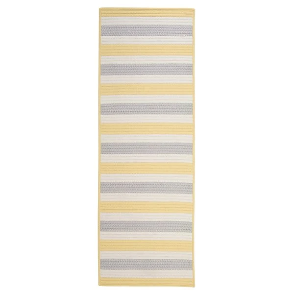 Colonial Mills Bayamo 2-ft X 15-ft Yellow Rectangular Indoor/Outdoor Stripe Runner 1 Colonial Mills Bayamo 2-ft X 15-ft Yellow Rectangular Indoor/Outdoor Stripe Runner