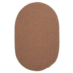 Colonial Mills Bristol Mocha 2-ft X 3-ft Oval Indoor Area Rug