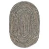 Colonial Mills Carrington Tweed Navy And Tan 7-ft X 7-ft Indoor/Outdoor Round Area Rug