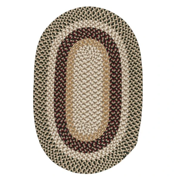 Colonial Mills Burmingham Green Acre 5-ft X 7-ft Indoor/Outdoor Oval Area Rug 2 Colonial Mills Burmingham Green Acre 5-ft X 7-ft Indoor/Outdoor Oval Area Rug - Image 2