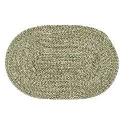 Colonial Mills Carrington Tweed Green 2-ft X 7-ft Indoor/Outdoor Oval Runner