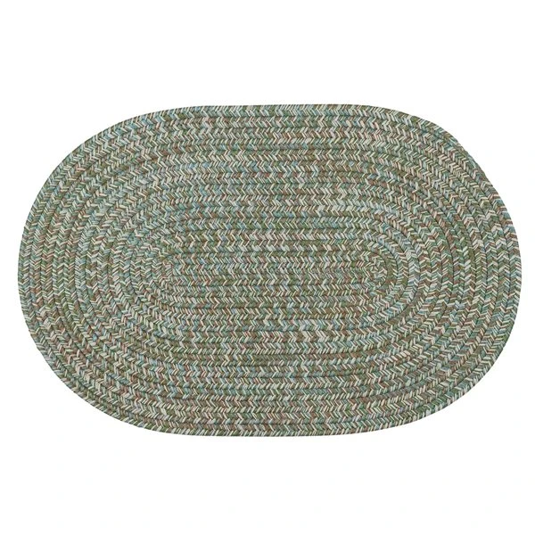 Colonial Mills Carrington Tweed Light Blue 2-ft X 7-ft Indoor/Outdoor Oval Runner 2 Colonial Mills Carrington Tweed Light Blue 2-ft X 7-ft Indoor/Outdoor Oval Runner - Image 2