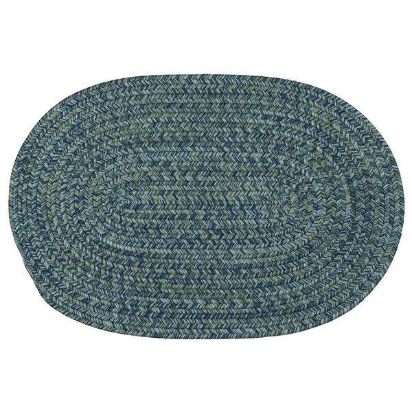 Colonial Mills Carrington Tweed Deep Blue 2-ft X 4-ft Indoor/Outdoor Oval Area Rug 2 Colonial Mills Carrington Tweed Deep Blue 2-ft X 4-ft Indoor/Outdoor Oval Area Rug - Image 2