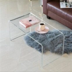 Fabulaxe Acrylic Coffee Table