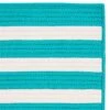 Colonial Mills Aniston Runner 2-ft X 10-ft Aqua Rectangular Indoor/Outdoor Stripe Farmhouse/Cottage Runner