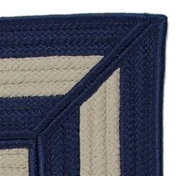 Colonial Mills Afra 7-ft X 10-ft Navy Rectangular Indoor/Outdoor Geometric Industrial Area Rug