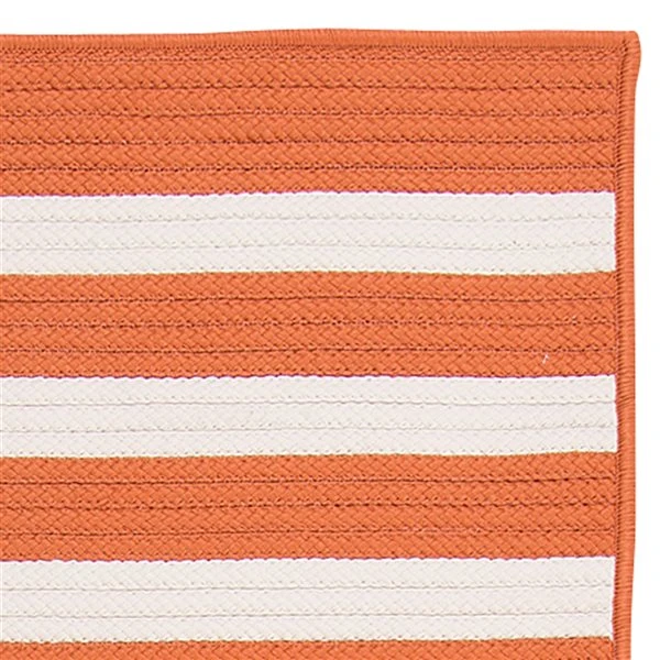 Colonial Mills Aniston Runner 2-ft X 6-ft Orange Rectangular Indoor/Outdoor Stripe Farmhouse/Cottage Runner 3 Colonial Mills Aniston Runner 2-ft X 6-ft Orange Rectangular Indoor/Outdoor Stripe Farmhouse/Cottage Runner - Image 3