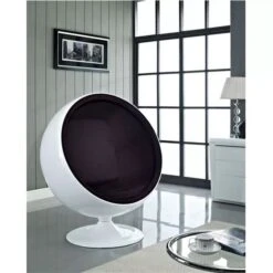 Plata Import Modern Black Ball Chair -Safavieh Shop 331032649 AlternateImage3 l
