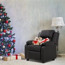 Costway 29-in Black Upholstered Kids Accent Chair 8 Costway 29-in Black Upholstered Kids Accent Chair -Safavieh Shop 331037998 AlternateImage4 l