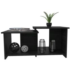 FM Furniture Waycross Black Composite Coffee Table