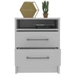 FM Furniture Philadelphia White Nightstand