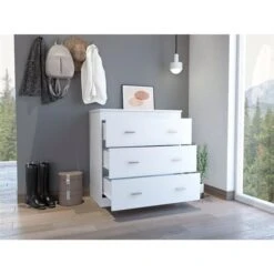 FM Furniture Dove White 3-Drawer Standard Dresser -Safavieh Shop 331041977 AlternateImage4 l