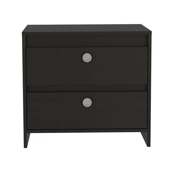 FM Furniture Lily Black Nightstand 1 FM Furniture Lily Black Nightstand