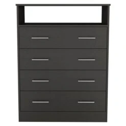 FM Furniture Lagos Black 4-Drawer Standard Dresser -Safavieh Shop 331042191 MainImage 001 l