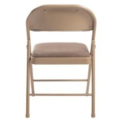 Commercialine 900 Series Indoor Star Trail Brown Fabric Padded Standard Folding Chairs With Steel Frame - 4-Pack -Safavieh Shop 331050576 AlternateImage4 l