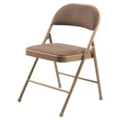 Commercialine 900 Series Indoor Star Trail Brown Fabric Padded Standard Folding Chairs With Steel Frame - 4-Pack -Safavieh Shop 331050576 MainImage 001 l
