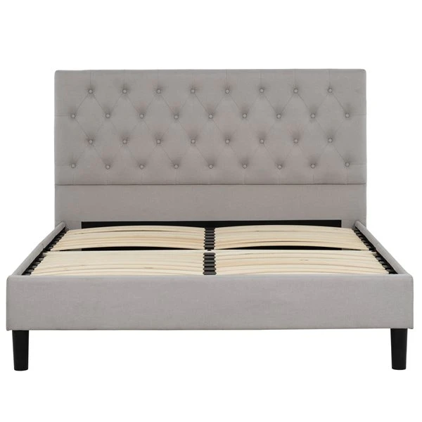 Primo International Ellie Grey Full Bed Frame Bed 2 Primo International Ellie Grey Full Bed Frame Bed - Image 2