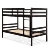 Costway Espresso Twin Over Twin Bunk Bed