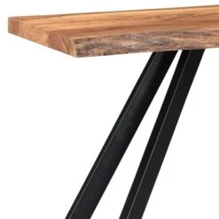 !nspire Natural Rustic Industrial Solid Wood Console Table