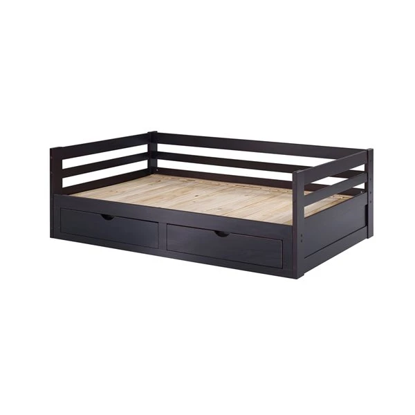 Alaterre Jasper Espresso Twin Extendable Day Bed With Integrated Storage 4 Alaterre Jasper Espresso Twin Extendable Day Bed With Integrated Storage - Image 4