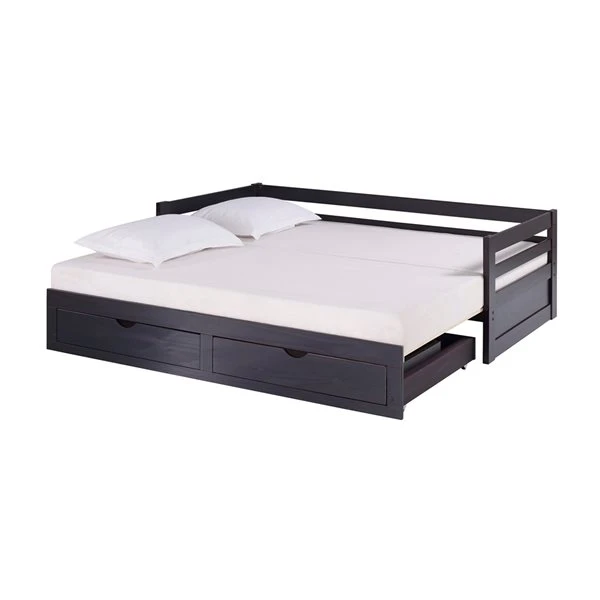 Alaterre Jasper Espresso Twin Extendable Day Bed With Integrated Storage 2 Alaterre Jasper Espresso Twin Extendable Day Bed With Integrated Storage - Image 2