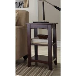 Alaterre Shaker Cottage Espresso Wood Rectangular End Table -Safavieh Shop 331062034 AlternateImage1 l