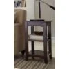 Alaterre Shaker Cottage Espresso Wood Rectangular End Table