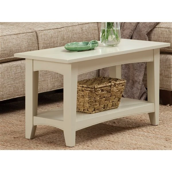Alaterre Shaker Cottage Rustic Sand Accent Bench 4 Alaterre Shaker Cottage Rustic Sand Accent Bench - Image 4