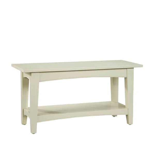 Alaterre Shaker Cottage Rustic Sand Accent Bench 1 Alaterre Shaker Cottage Rustic Sand Accent Bench