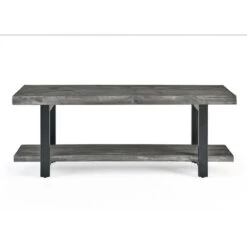 Alaterre Pomona Rustic Grey And Black Accent Bench -Safavieh Shop 331062224 AlternateImage4 l
