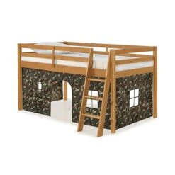 Alaterre Roxy Cinnamon And Green Camo Toddler Bed With Tent
