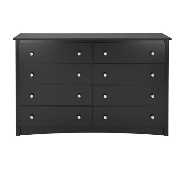 Prepac Sonoma Black Pine 8-Drawer Double Dresser 4 Prepac Sonoma Black Pine 8-Drawer Double Dresser - Image 4