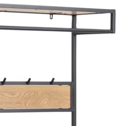 Seaford Industrial Freestanding Clothes Rack With 3 Shelves And Hooks 7 Seaford Industrial Freestanding Clothes Rack With 3 Shelves And Hooks -Safavieh Shop 331062728 AlternateImage4 l