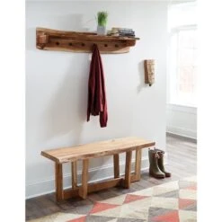 Alaterre Alpine Rustic Natural 6-Hook Hook Rack With Shelf -Safavieh Shop 331062813 AlternateImage3 l