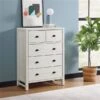 Alaterre Windsor Driftwood White Pine 5-Drawer Standard Chest