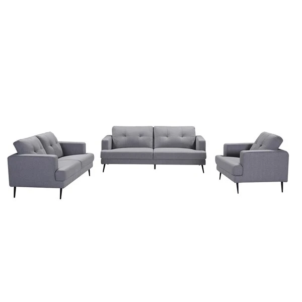 HomeTrend Avery Grey Living Room Set - 3-Piece 3 HomeTrend Avery Grey Living Room Set - 3-Piece - Image 3