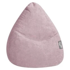 Gouchee Home Alfa Pink Polyester Velour Bean Bag Chair