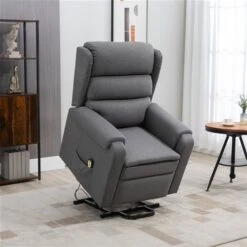 Safavieh Shop 32 HOMCOM Power Lift Recliner Chair With Remote Control And Footrest - Grey