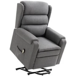 HOMCOM Power Lift Recliner Chair With Remote Control And Footrest - Grey -Safavieh Shop 331067824 MainImage 001 l