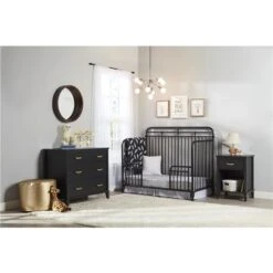 Little Seeds Monarch Hill Hawken Black 3-Drawer Standard Dresser