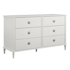 Little Seeds Rowan Valley Arden White 6-Drawer Standard Dresser