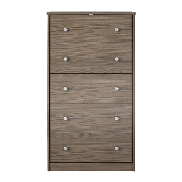 Ameriwood Home Ellwyn Medium Brown 5-Drawer Standard Dresser 5 Ameriwood Home Ellwyn Medium Brown 5-Drawer Standard Dresser - Image 5