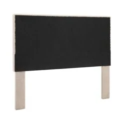 Linon Home Decor Foxhall Rectangle Headboard Sherpa Upholstered Natural Full/Queen