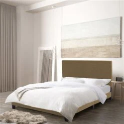 CorLiving Juniper Full Size Fabric Upholstered Bed - Clay Brown 7 CorLiving Juniper Full Size Fabric Upholstered Bed - Clay Brown -Safavieh Shop 331069122 AlternateImage3 l