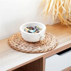 Vintiquewise 11.5-in Round Natural Handmade Water Hyacinth Placemats - 4-Pack -Safavieh Shop 332000461 AlternateImage1 l