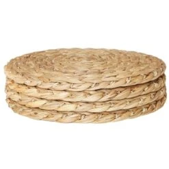 Vintiquewise 11.5-in Round Natural Handmade Water Hyacinth Placemats - 4-Pack -Safavieh Shop 332000461 AlternateImage4 l