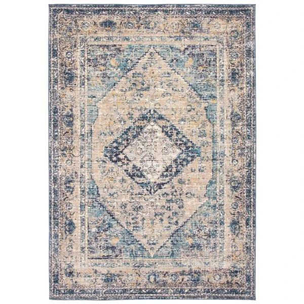 ECARPET Bolivia Bijar 6.5-ft X 8-ft Grey And Navy Blue Rectangular Area Rug 1 ECARPET Bolivia Bijar 6.5-ft X 8-ft Grey And Navy Blue Rectangular Area Rug