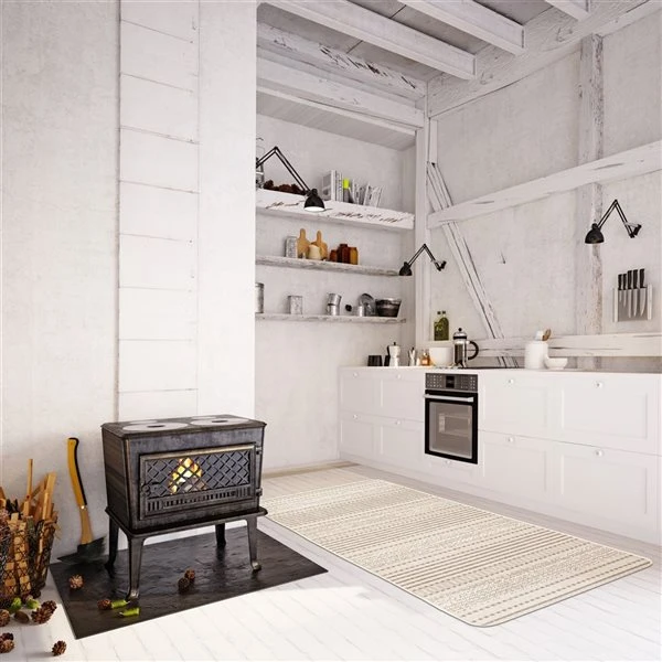 ECARPET Cabana 4.5-ft X 6-ft Ivory Rectangular Area Rug 1 ECARPET Cabana 4.5-ft X 6-ft Ivory Rectangular Area Rug