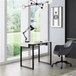 Loft Lyfe Reya 31.5-in White/Black Writing Desk -Safavieh Shop 332001706 AlternateImage1 l